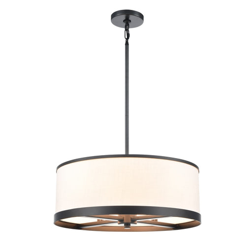 High Street 4 Light Chandelier 18", Black | AC12162BK