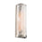 Skye 2 Light Wall Sconce, Brushed Nickel With Wispy White Murano Style Glass | AC12177BN
