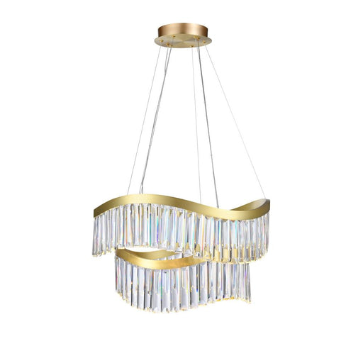 Jules Integrated Led Chandelier 25", Brass | AC12201BR