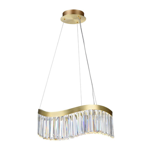 Jules Integrated Led Chandelier 19", Brass | AC12206BR