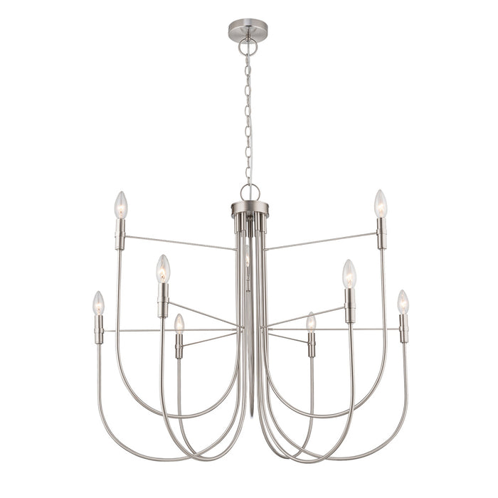 Foundry Collection 9 Light . Chand. | AC12229BN