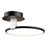 Artcraft Halo Collection Integrated LED Semi-Flush Mount, Black