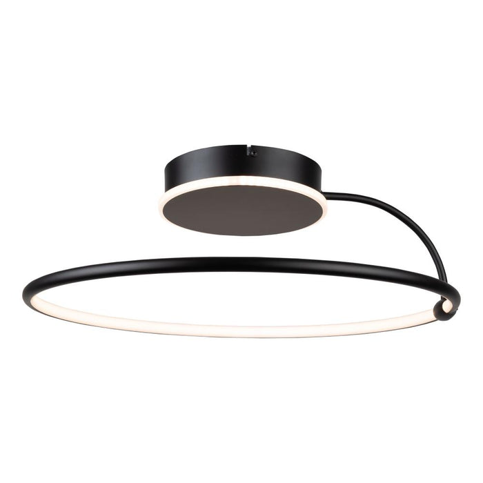 Artcraft Halo Collection Integrated LED Semi-Flush Mount, Black