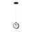 Artcraft Rose 1 Light LED Pendant Black