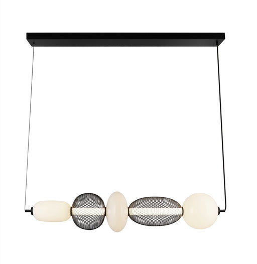 Ace Integrated Led Island Light, Black With White Opal Glassware | AC7462BK