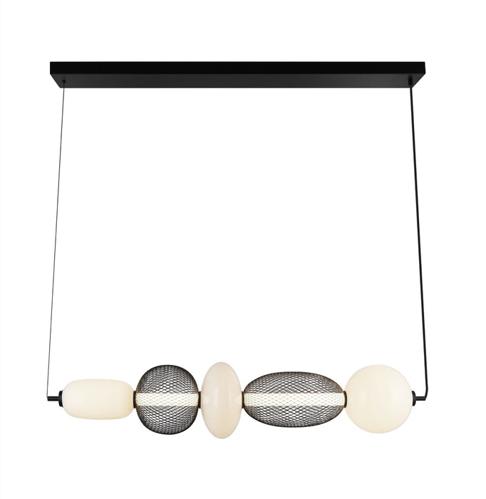 Ace Integrated Led Island Light, Black With White Opal Glassware | AC7462BK