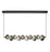 Ariel Integrated Led Island Light, Chrome With Ribbed Smoke Ombre Glassware | AC7802CH