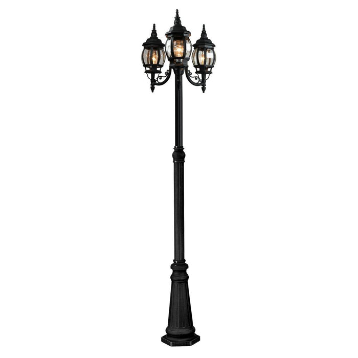 Classico 3-light Outdoor Lantern And Post | AC8099BK