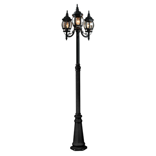 Classico 3-light Outdoor Lantern And Post | AC8099BK