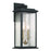 Estate 2 Light Outdoor Wall Sconce 19", Black, Brass With Rain Glassware | AC9272BK