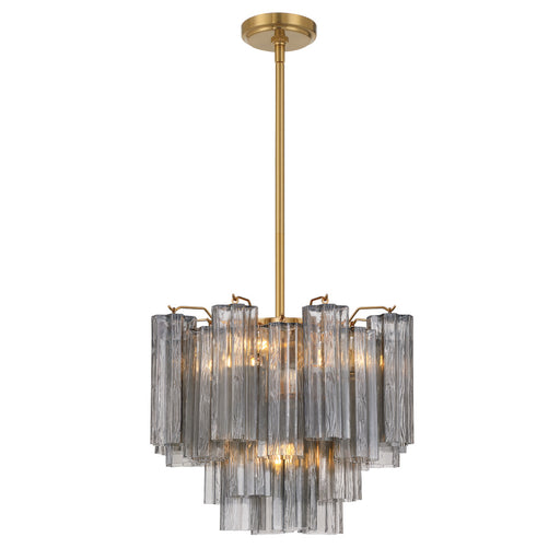 Addis 4 Light Aged Brass Mini Chandelier | ADD-300-AG-SM