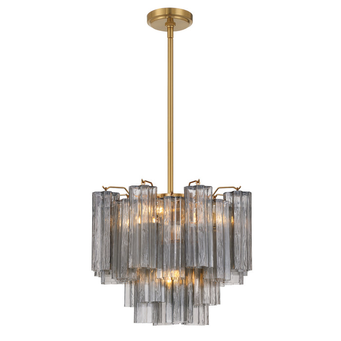 Addis 4 Light Aged Brass Mini Chandelier | ADD-300-AG-SM