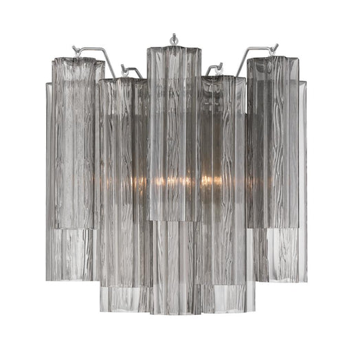 Crystorama Addis 2 Light Polished Chrome Sconce