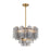 Addis 6 Light Aged Brass Chandelier | ADD-306-AG-SM