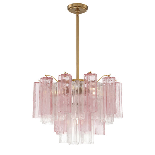 Addis 6 Light Aged Brass Chandelier | ADD-306-AG-SP
