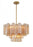 Crystorama Addis 9 Light Aged Brass Chandelier