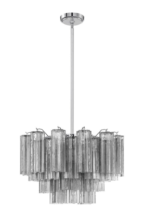 Crystorama Addis 9 Light Polished Chrome Chandelier