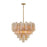 Crystorama Addis 12 Light Aged Brass Chandelier