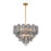 Addis 12 Light Aged Brass Chandelier | ADD-312-AG-SM