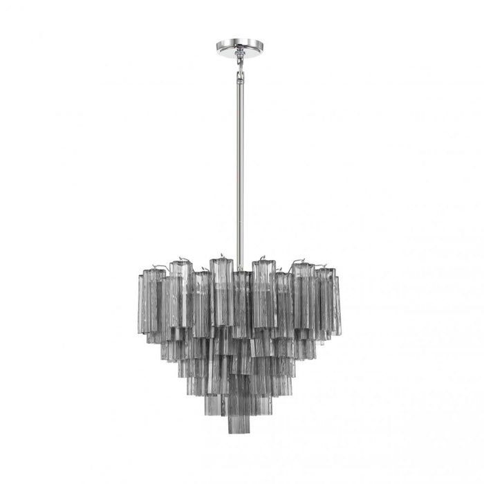 Crystorama Addis 12 Light Polished Chrome Chandelier