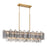 Addis 14 Light Aged Brass Linear Chandelier | ADD-317-AG-SM