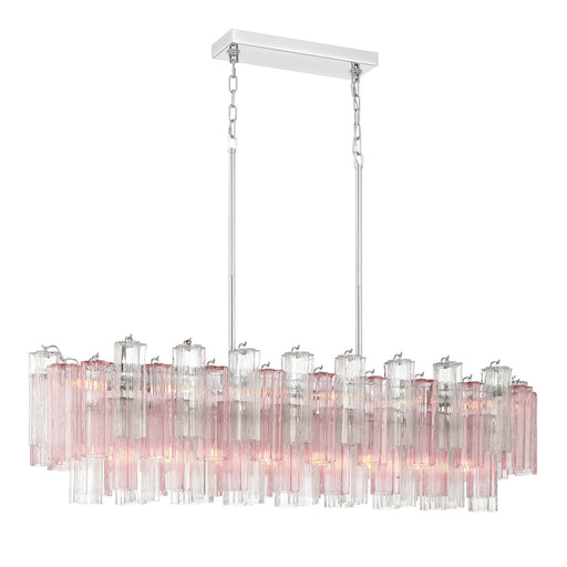 Addis 14 Light Polished Chrome Linear Chandelier | ADD-317-CH-SP