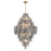 Addis 20 Light Aged Brass Chandelier | ADD-319-AG-SM