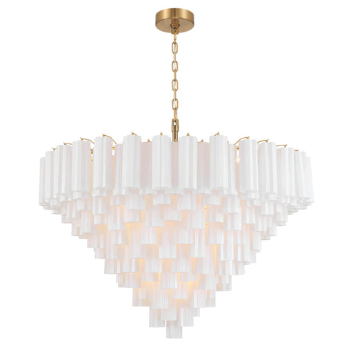Addis 49'' Aged Brass Chandelier | ADD-327-AG-WH
