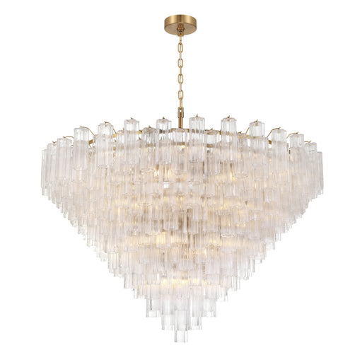 Addis 62'' Aged Brass Chandelier | ADD-329-AG-CL