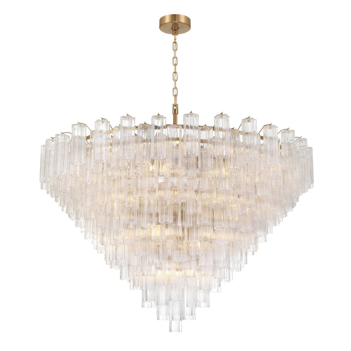 Addis 62'' Aged Brass Chandelier | ADD-329-AG-CL
