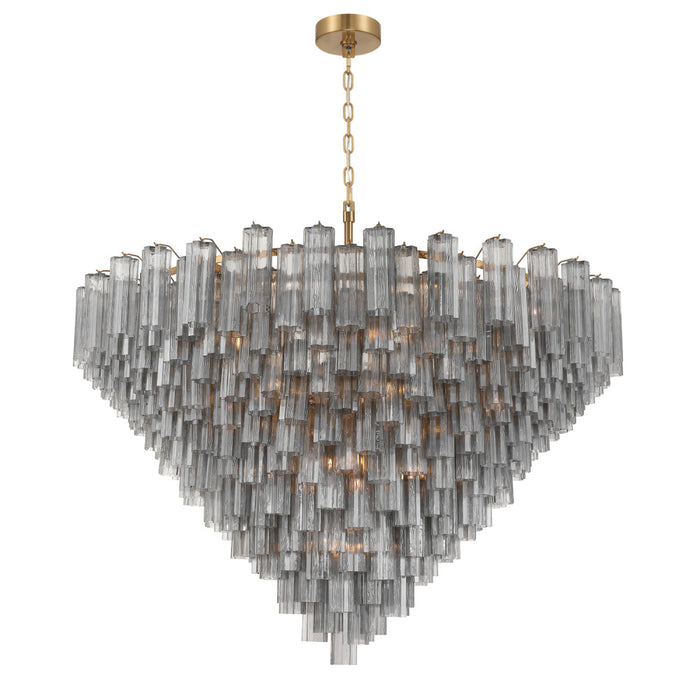 Addis 62'' Aged Brass Chandelier | ADD-329-AG-SM