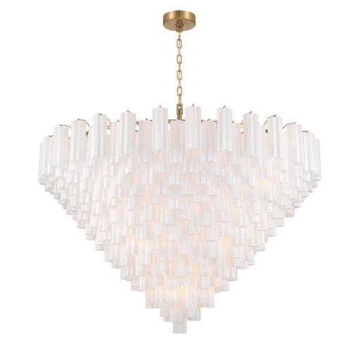 Addis 62'' Aged Brass Chandelier | ADD-329-AG-WH