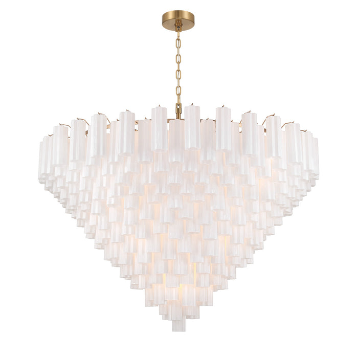 Addis 62'' Aged Brass Chandelier | ADD-329-AG-WH