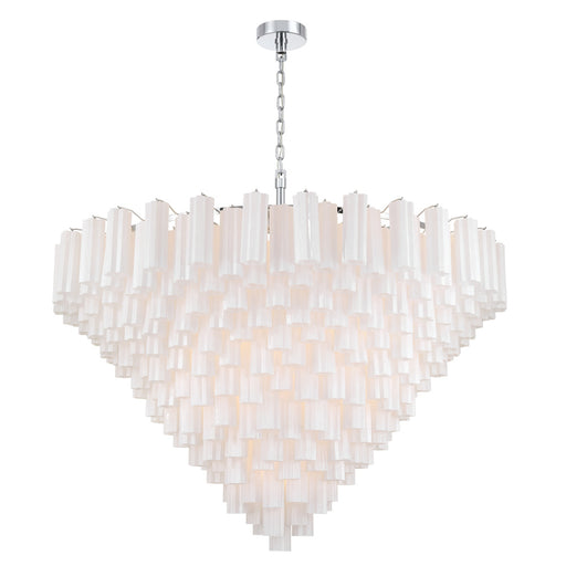 Addis 62'' Polished Chrome Chandelier | ADD-329-CH-WH