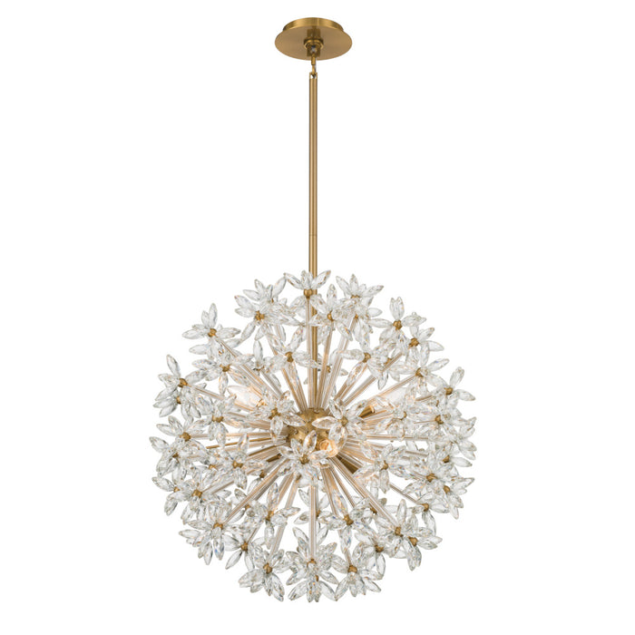 Adley 23.75'' Aged Brass Chandelier | ADL-506-AG-CL