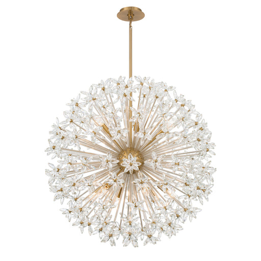 Adley 34'' Aged Brass Chandelier | ADL-512-AG-CL