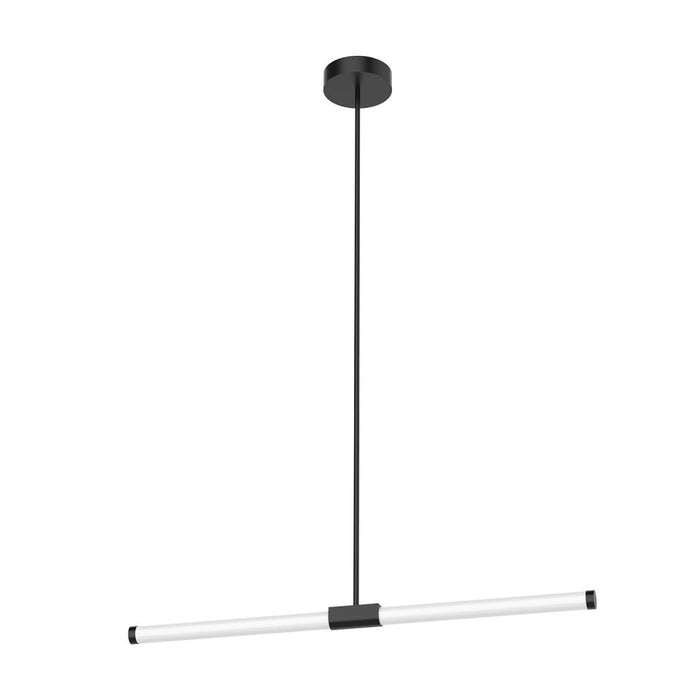 Akari 37-in Black Led Linear Pendant | LP18537-BK-UNV