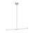Akari 37-in Brushed Nickel Led Linear Pendant | LP18537-BN-UNV