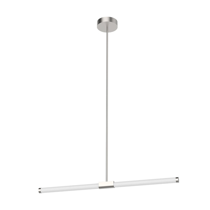 Akari 37-in Brushed Nickel Led Linear Pendant | LP18537-BN-UNV