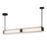 Alora Alai 47-in Urban Bronze/Ribbed Glass LED Linear Pendant