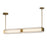 Alai 47-in Vintage Brass/ribbed Glass Led Linear Pendant | LP374247VBCR-UNV