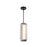 Alora Alai 16-in Urban Bronze/Ribbed Glass LED Pendant