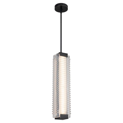 Alai 24-in Urban Bronze/ribbed Glass Led Pendant | PD374624UBCR-UNV