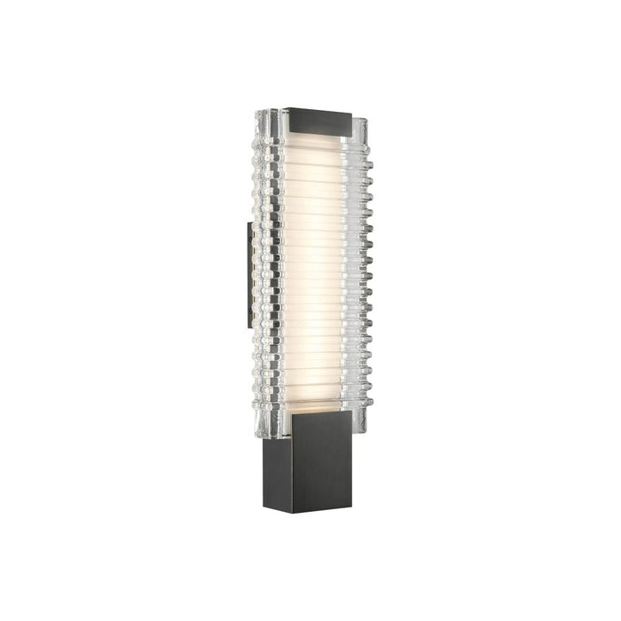 Alora Alai 17-in Urban Bronze/Ribbed Glass LED Wall Vanity