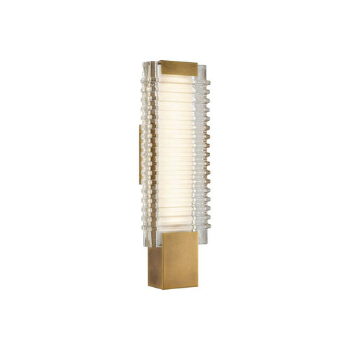 Alora Alai 17-in Vintage Brass/Ribbed Glass LED Wall Vanity