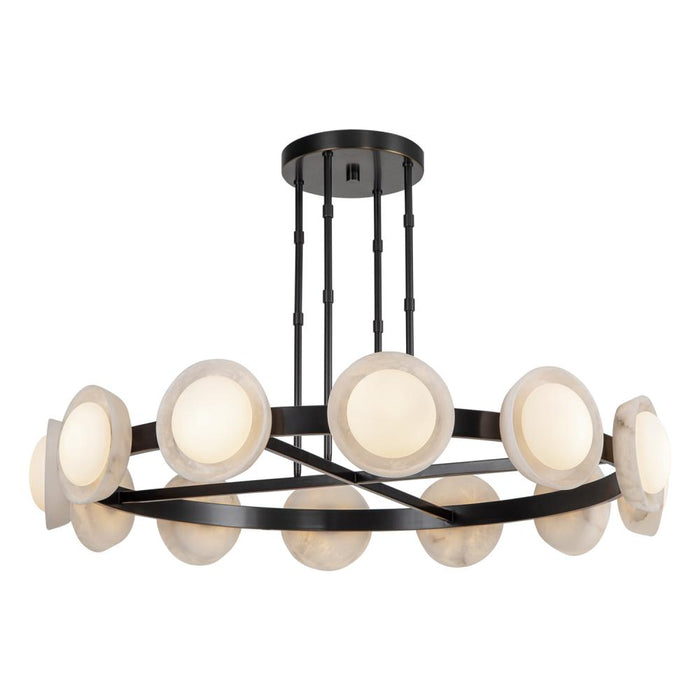 Alonso 50-in Urban Bronze/alabaster Led Chandeliers | CH320050UBAR-UNV