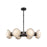 Alora Alonso 37-in Urban Bronze/Alabaster LED Chandeliers