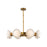 Alonso 37-in Vintage Brass/alabaster Led Chandeliers | CH320837VBAR-UNV