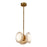 Alora Alonso 13-in Vintage Brass/Alabaster LED Pendant