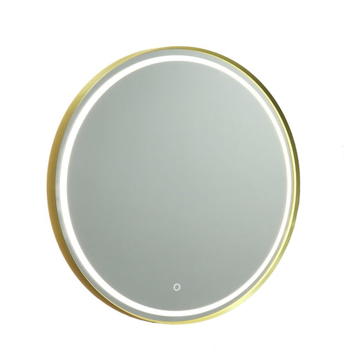 Reflections Collection Round Bathroom Mirror Brushed Brass | AM351